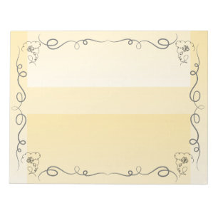 Beauty Goldenrod großes Notepad Notizblock