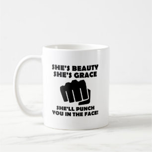 Beauty Grace Punch Funny Mug Kaffeetasse