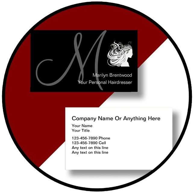 Beauty Hairdresser Business Cards Visitenkarte (Von Creator hochgeladen)