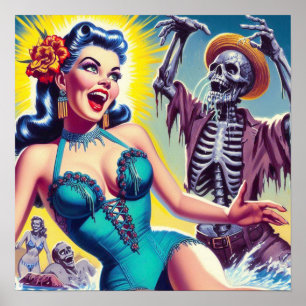 Beauty Horror Girl Poster