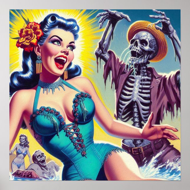 Beauty Horror Girl Poster (Vorne)