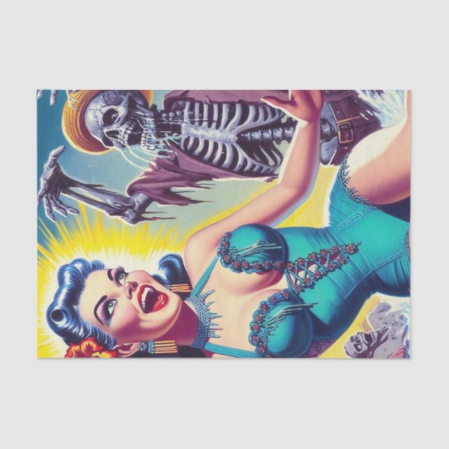 Beauty Horror Girl Seidenpapier (Vorderseite)