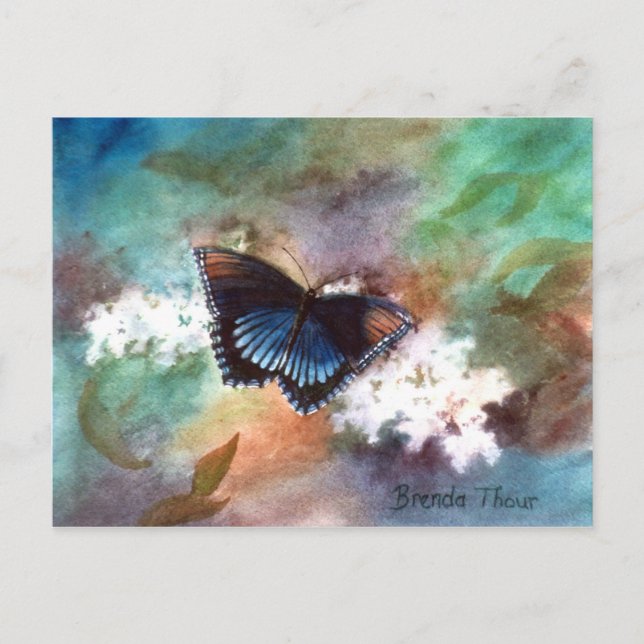 Beauty II Butterfly Postkarte (Vorderseite)