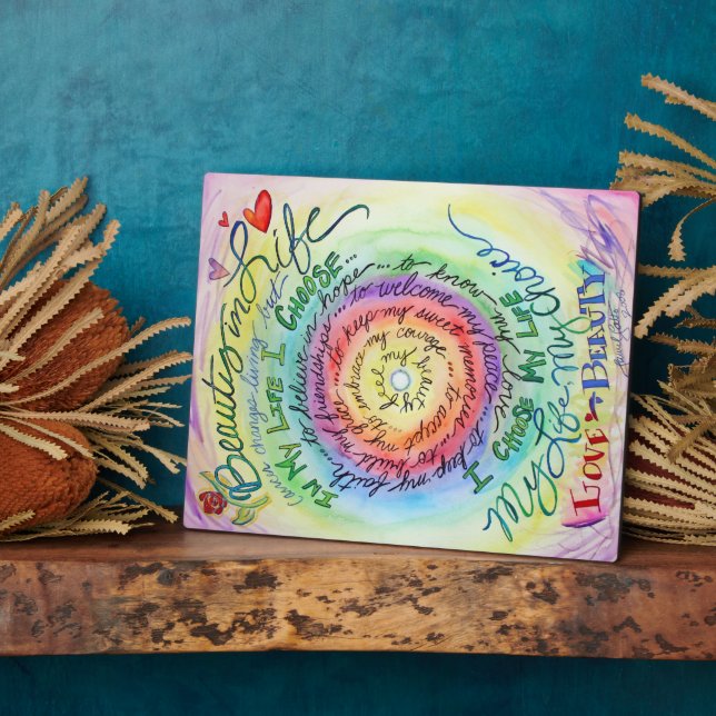 Beauty in Life Angel Malerei Geschenk Fotoplatte (Seite)