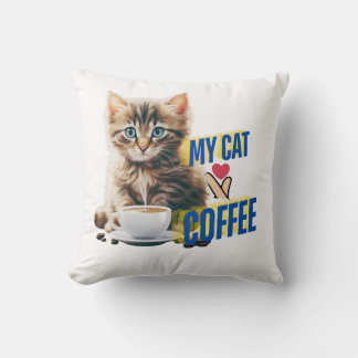 Beauty Katz Liebe Kaffee Throw Kissen Kissen