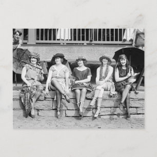 Beauty-Kostümwettbewerb Vintager Glamour Postkarte