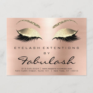 Beauty Lashes Aftercare Rose Begleitkarte