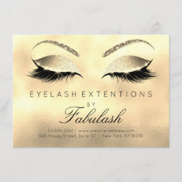 Beauty Lashes Verlängerung Salon Aftercare Gold Gl