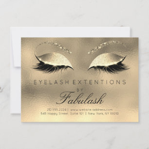 Beauty Lashes Verlängerung Salon Aftercare Gold Gl
