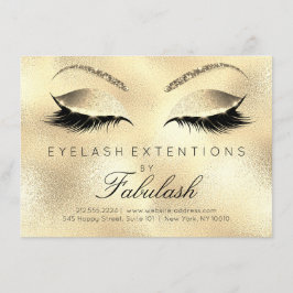Beauty Lashes Verlängerung Salon Aftercare Gold Gl