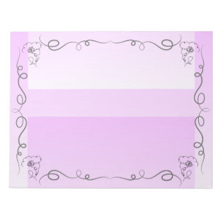 Beauty Lavender Large Notepad Notizblock