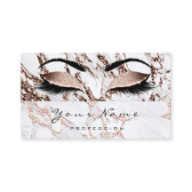 Beauty Loyalty Card 10 Lash Rose Gold Coppe Marmor