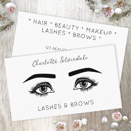 Beauty Makeup Artist Eyelashes Visitenkarte