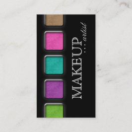 Beauty Makeup Artist Salon Spa Palettes Colorful Visitenkarte