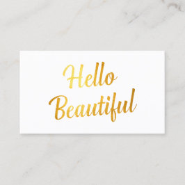 Beauty Makeup Artist Simple Telefonnummerkarte