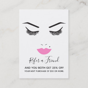 Beauty Makeup Face Lashes Visitenkarte