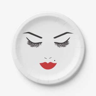 Beauty Makeup Face Lashes & Zeremonien Pappteller