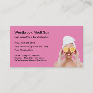 Beauty Medi Spa Stylisch Visitenkarte