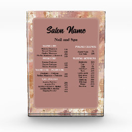 Beauty Nail Salon Preisliste Menü Marbella Fotoblock