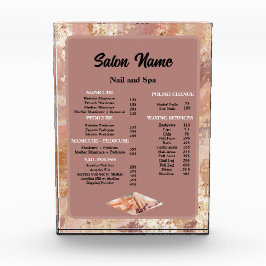 Beauty Nail Salon Preisliste Menü Marbella Fotoblock