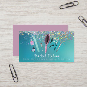 Beauty Nails und Friseursalon Visitenkarte