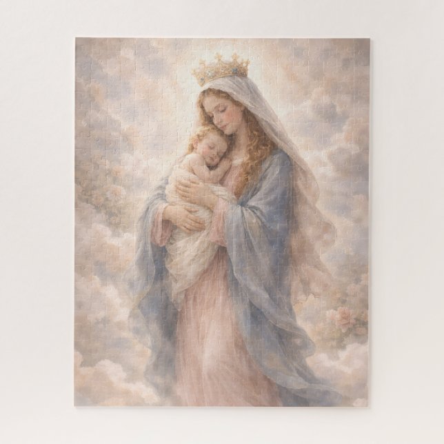 Beauty of Motherhood Faith Unconditional Love Gift Puzzle (Vertikal)