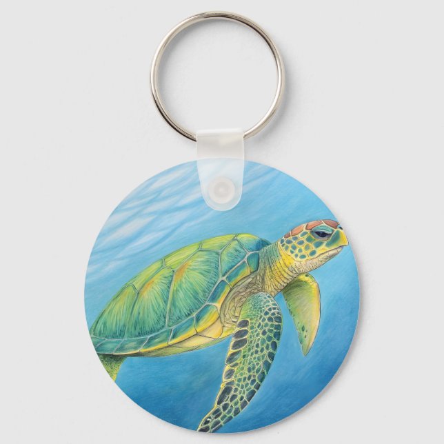 Beauty of the turtle schlüsselanhänger (Vorderseite)