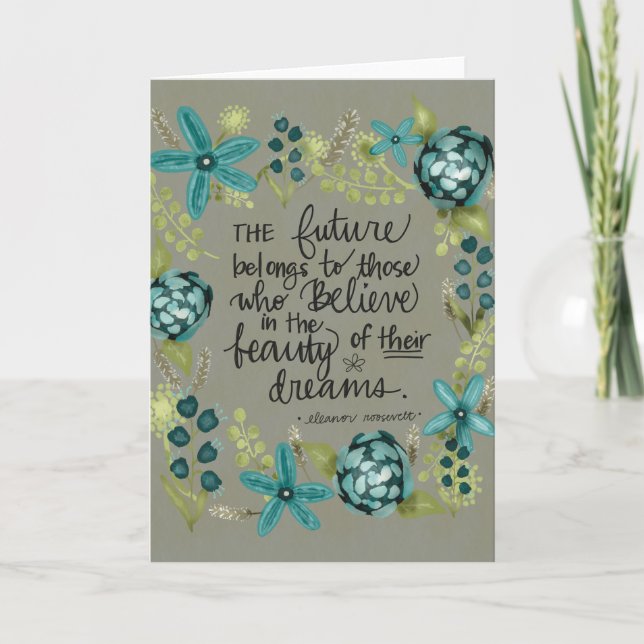 Beauty of Their Dreams, Eleanor Roosevelt Karte (Vorderseite)