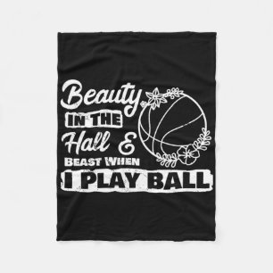 Beauty Play Bysketbyll Player Girl Byller Sporty B Fleecedecke