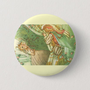Beauty Princess, Vintage Märchen Button