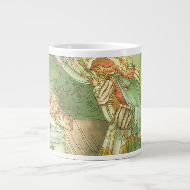Beauty Princess, Vintage Märchen Jumbo-Tasse (Vorderseite)