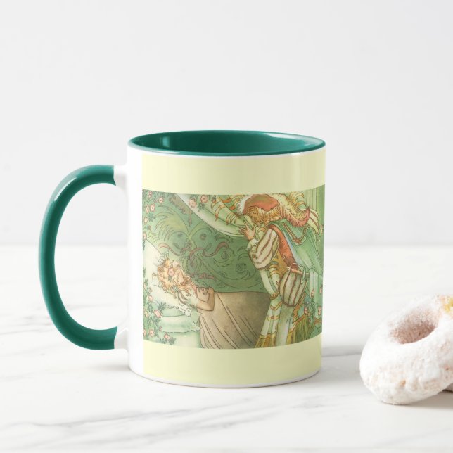 Beauty Princess, Vintage Märchen Tasse (Mit Donut)