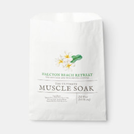 Beauty product plumeria frangipani muskeln soak geschenktütchen