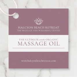 Beauty-Produkt dunkelrosa Zutatenkennzeichnung Geschenkanhänger