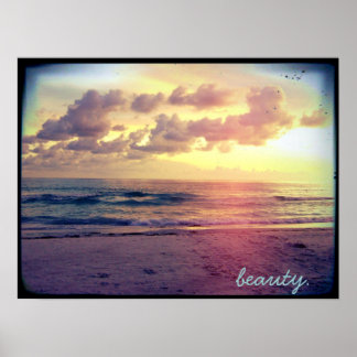 Beauty-Produkte. Poster