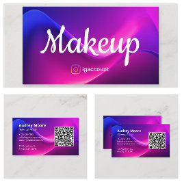 Beauty Professionals Makeup Artist QR Code Visitenkarte