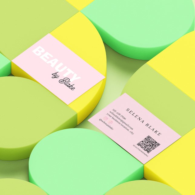 Beauty QR Business Card - Östhetiker & Stylist Visitenkarte (Von Creator hochgeladen)