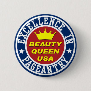 Beauty Queen Abzeichen Button