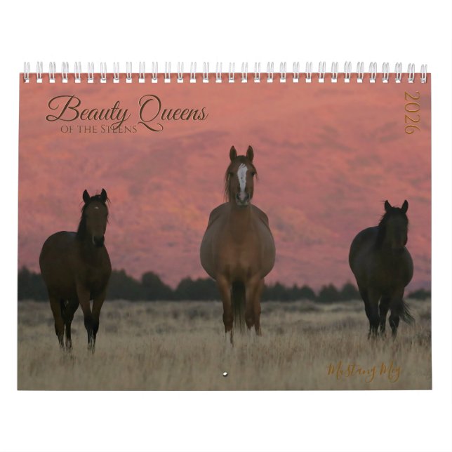 "Beauty Queens" MustangWild 2026 Kalender  (Titelbild)