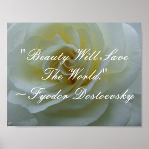 Beauty Rette das World Quote Poster