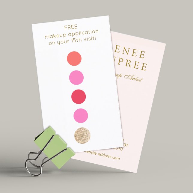 Beauty Salon 5 Punch Kundenloyalty Treuekarte (Von Creator hochgeladen)