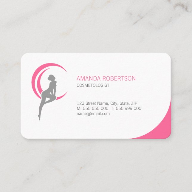 Beauty Salon Cosmetologist Spa business card Visitenkarte (Vorderseite)