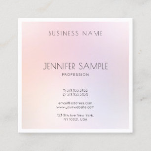 Beauty Salon Elegante Moderne Kunst, Dichtung und  Quadratische Visitenkarte