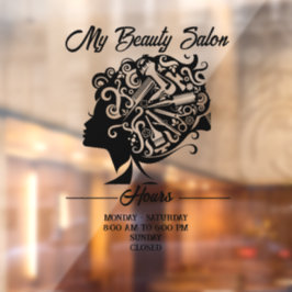 Beauty Salon Fensteraufkleber