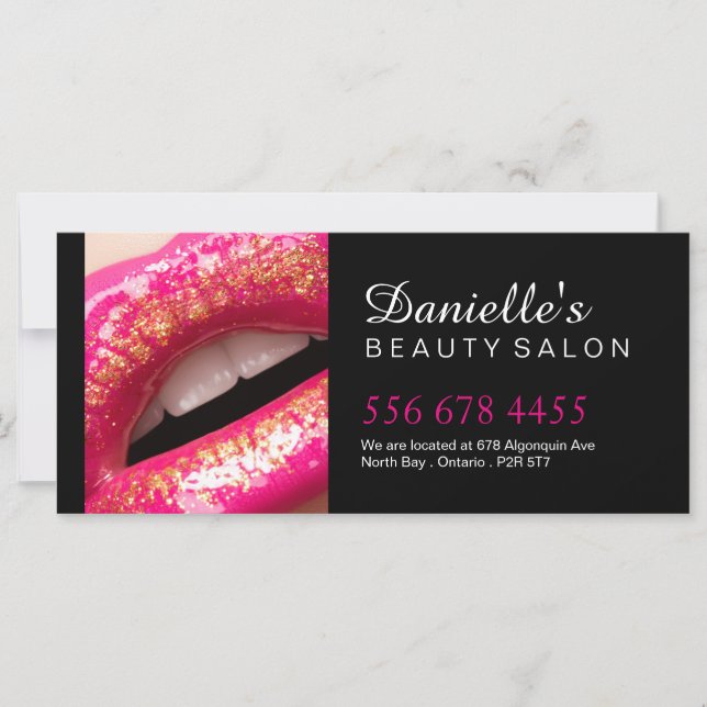 Beauty Salon Geschenkgutschein (Vorderseite)