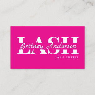 Beauty Salon Lash Business Card Visitenkarte