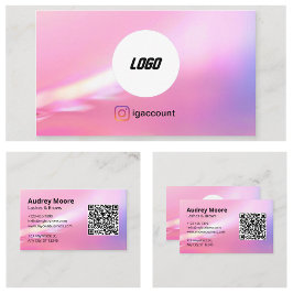 Beauty Salon Lashes Brows Minimalistisch Visitenkarte