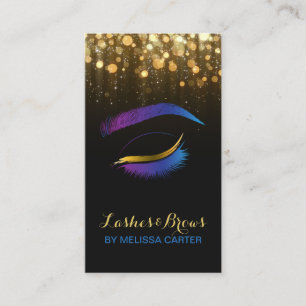 Beauty Salon Makeup Artist Brows Lash Extensions Visitenkarte