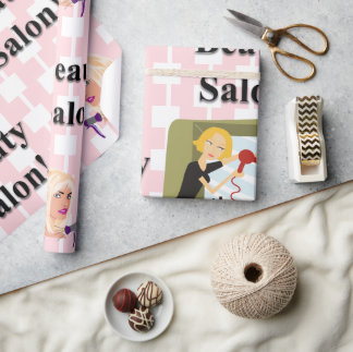 Beauty Salon, Nail Salon & Wellness-Center Lipstic Geschenkpapier