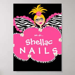 Beauty Salon Nails Niedlich Fairy Fashion Poster P